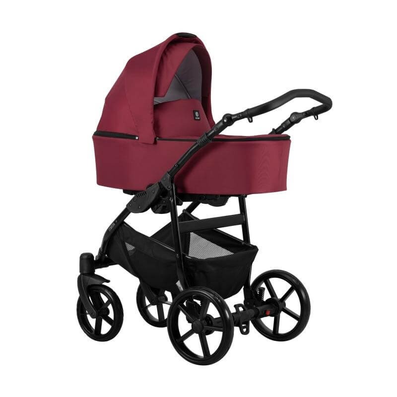 Kunert Mata Kombi-Kinderwagen Schwarz + Bordo