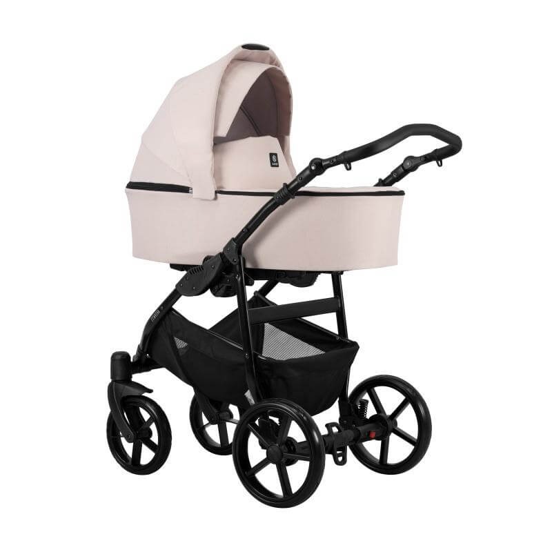 Kunert Mata Kombi-Kinderwagen Schwarz + Blush